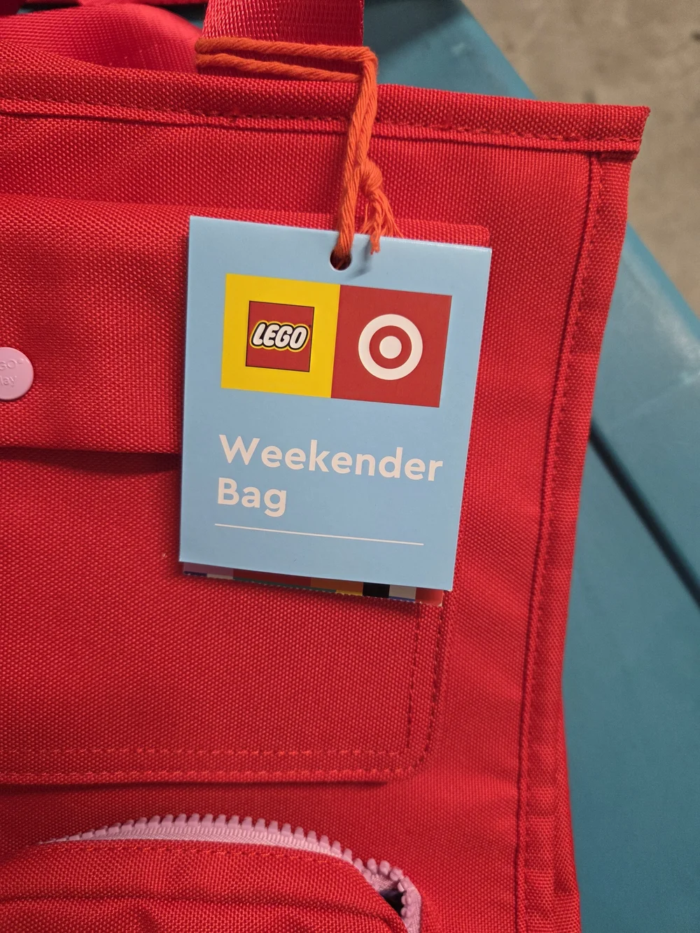 LEGO x Target Red Weekender Bag In Red Limited Release